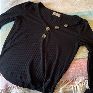 long sleeve black shirt